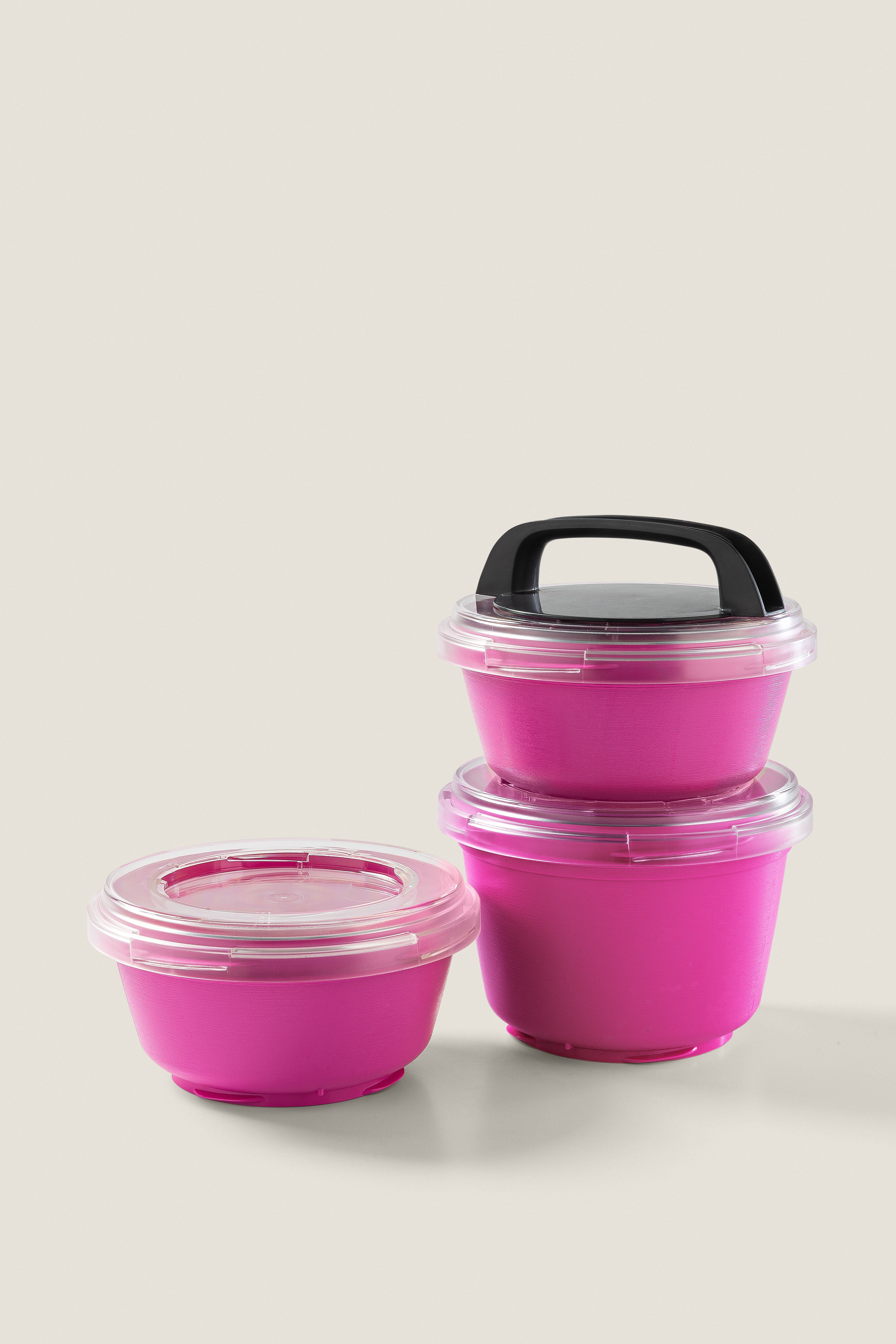 Stapel potten (hot pink)