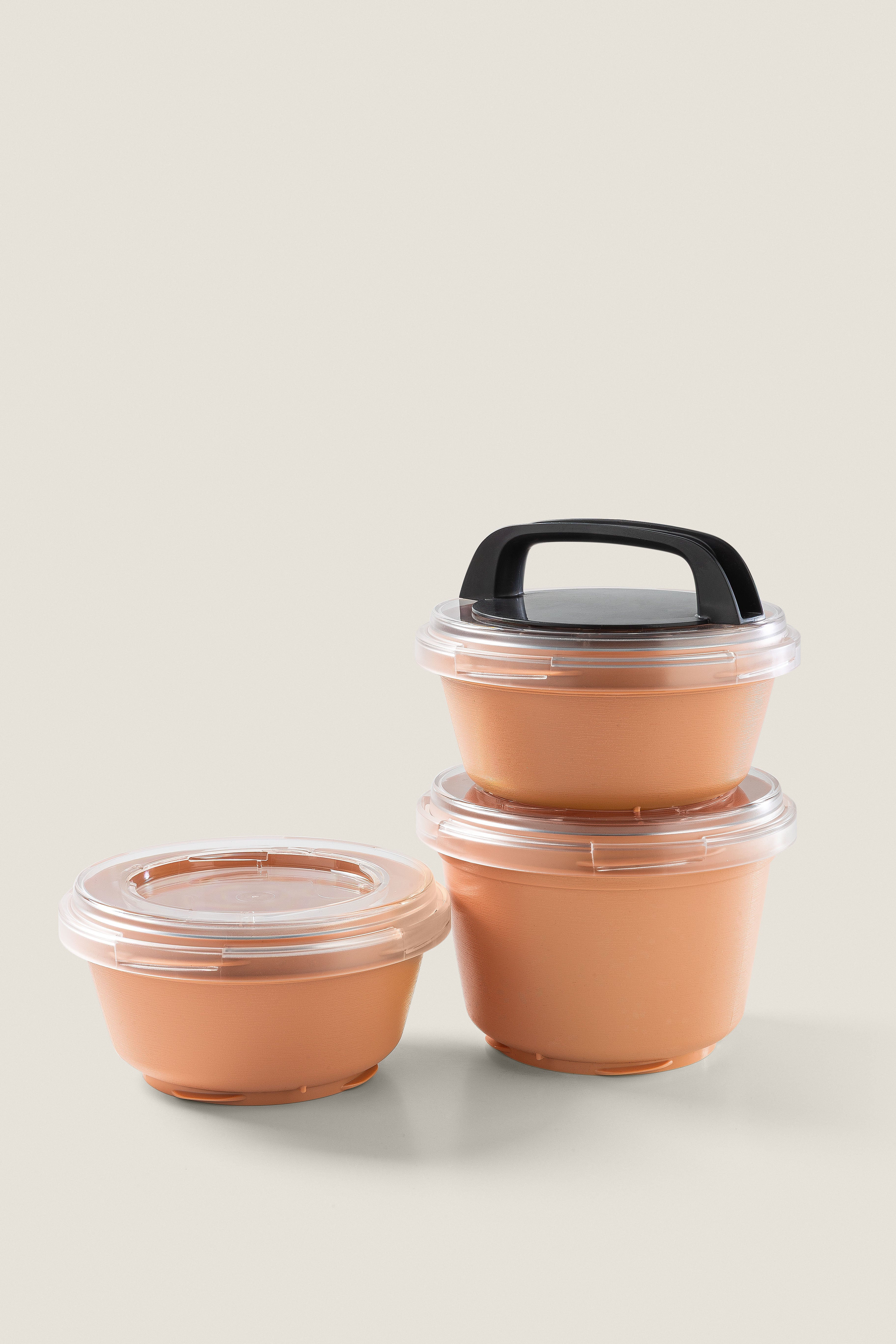 Stapel potten (apricot)