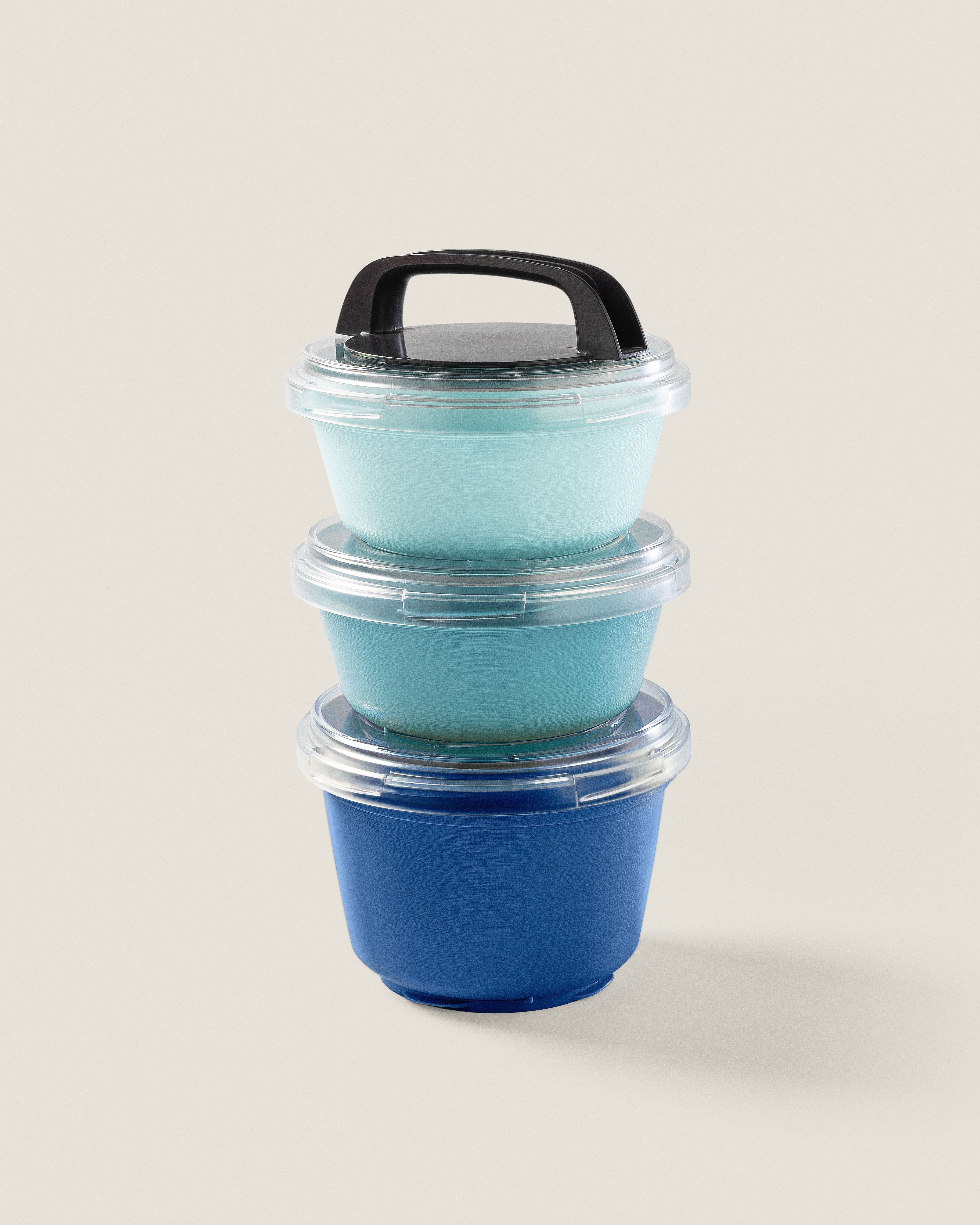 Stapel potten (blue mix) - Foodcontainers 3 stuks – TORTU